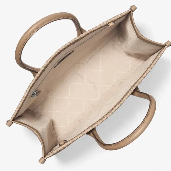 Michael Kors Mirella Medium Ombré Logo EW Tote Bag 
Husk 
NWT - Picture 12 of 13